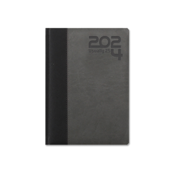 2024 양지다이어리 유즈어리25B- 블랙/그레이 소량인쇄 가능