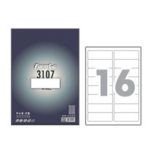 폼텍 레이저/잉크젯라벨 LS-3107 16분류 A4 [100매]