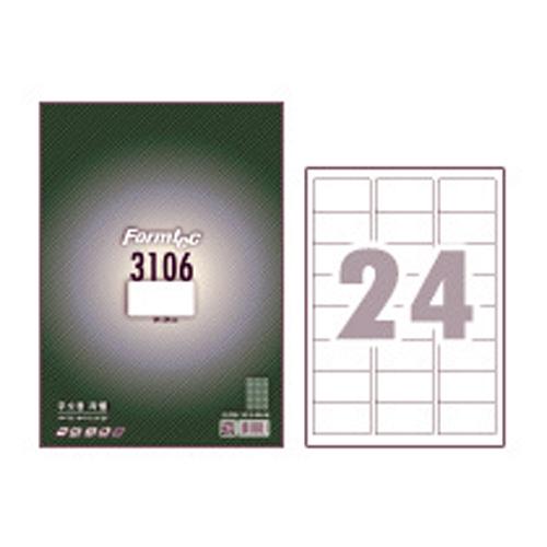 폼텍 레이저/잉크젯라벨 LQ-3106 24분류 A4 [20매]